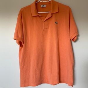 Lacoste polo shirt- size 6 (coral)